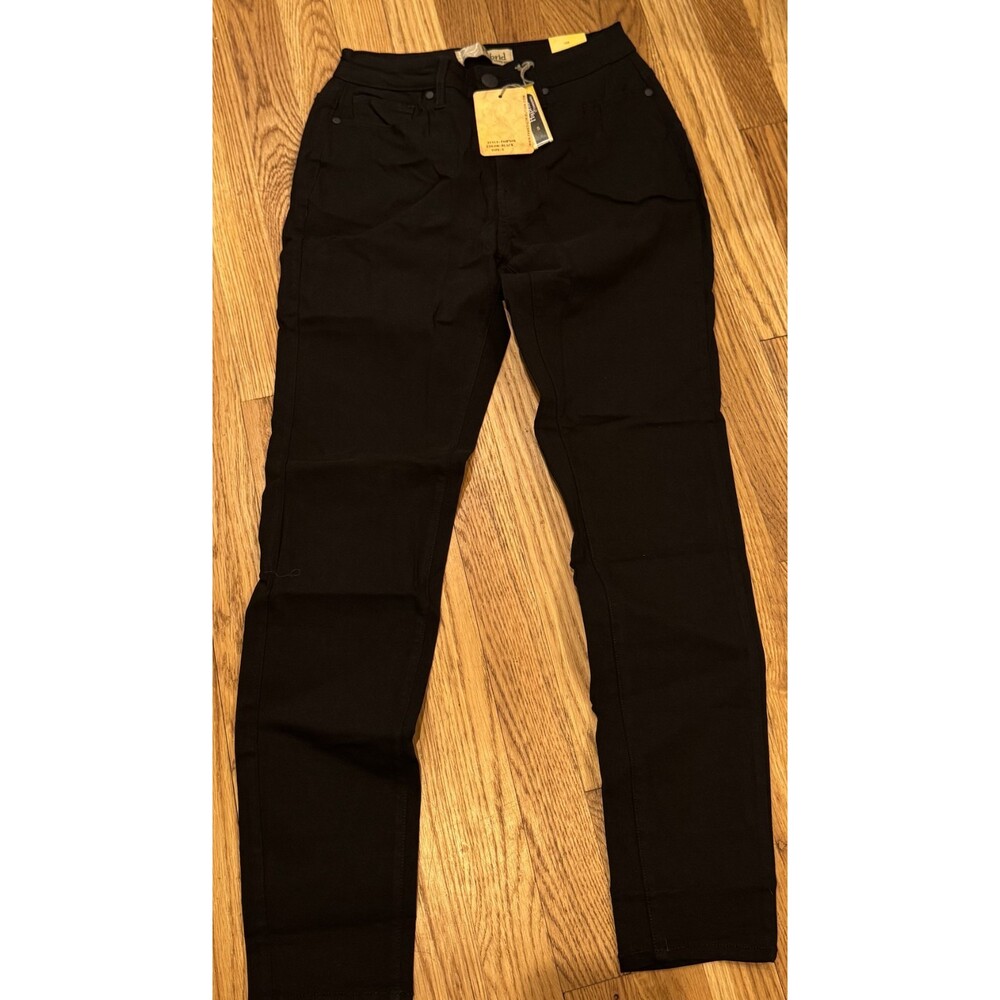 Nwt Hybrid Black Stretch Straight Leg 5 Pocket Pants Small